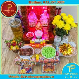 Hướng dẫn bố trí và bày biện lễ vật trên bàn thờ Thần Tài Thổ Địa