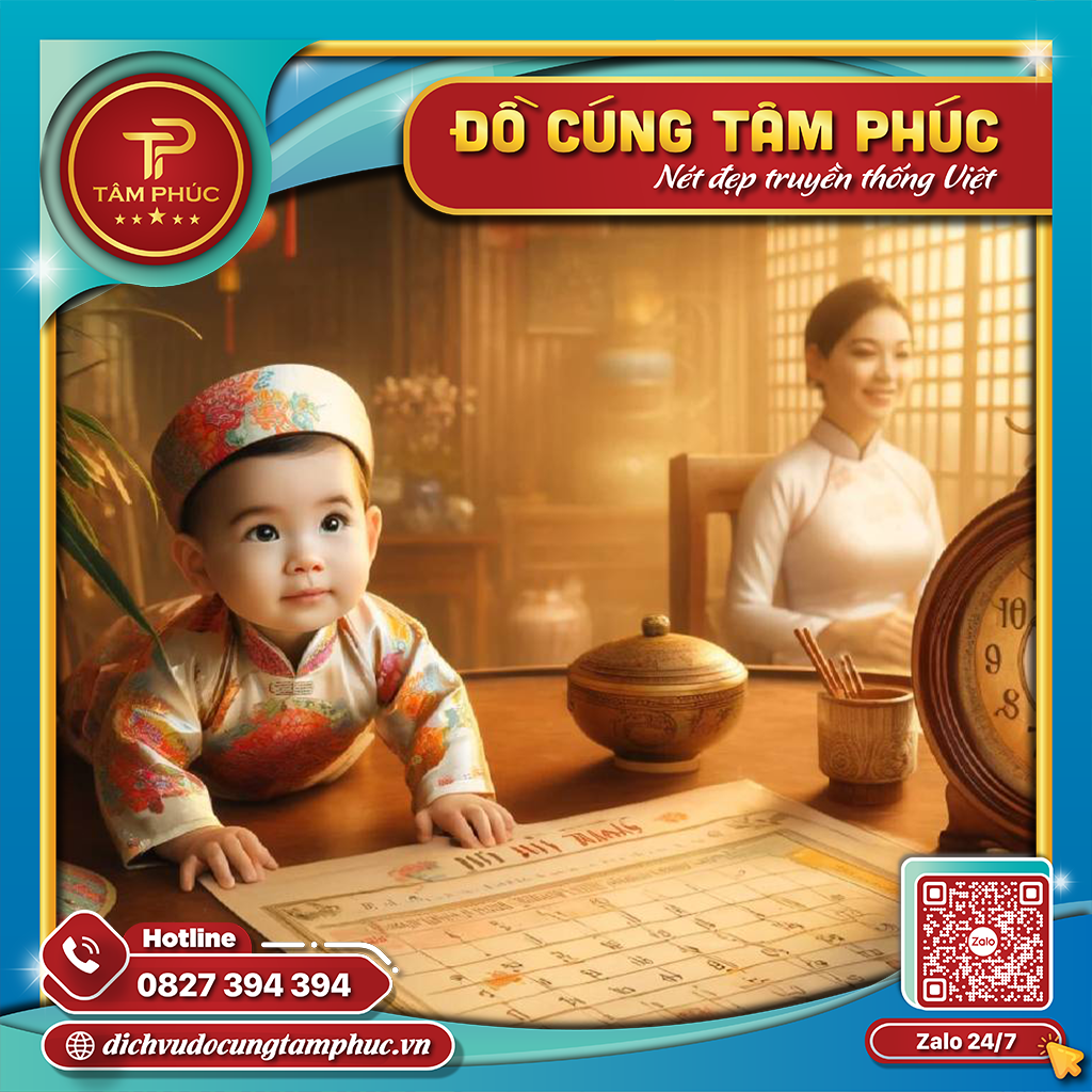 Cách tính ngày cúng đầy tháng bé trai
