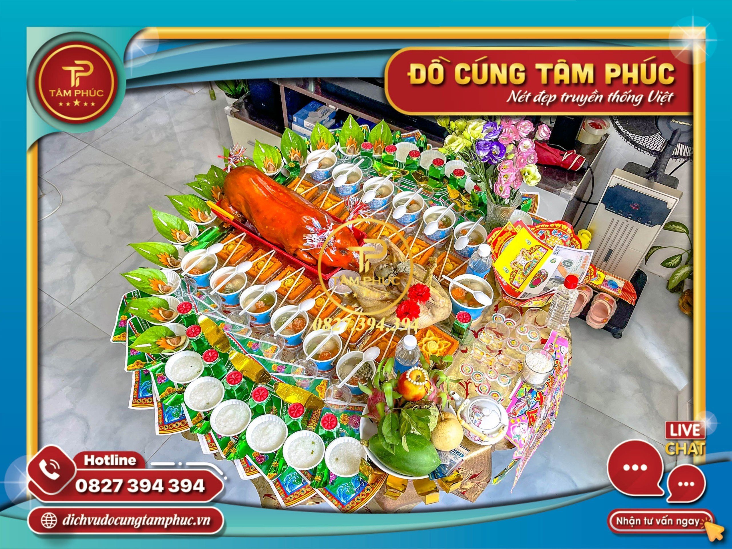 Mâm cúng đầy tháng cho bé gái đầy đủ