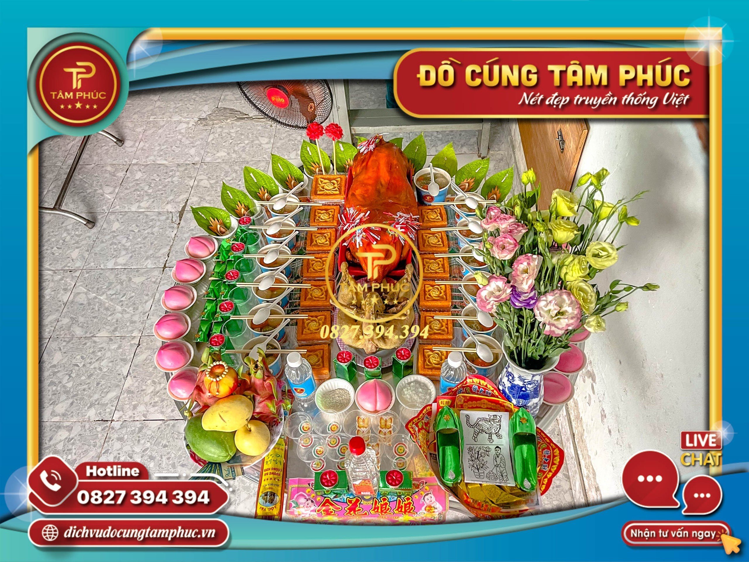 Mâm cúng đầy tháng cho bé gái có lễ vật gì?