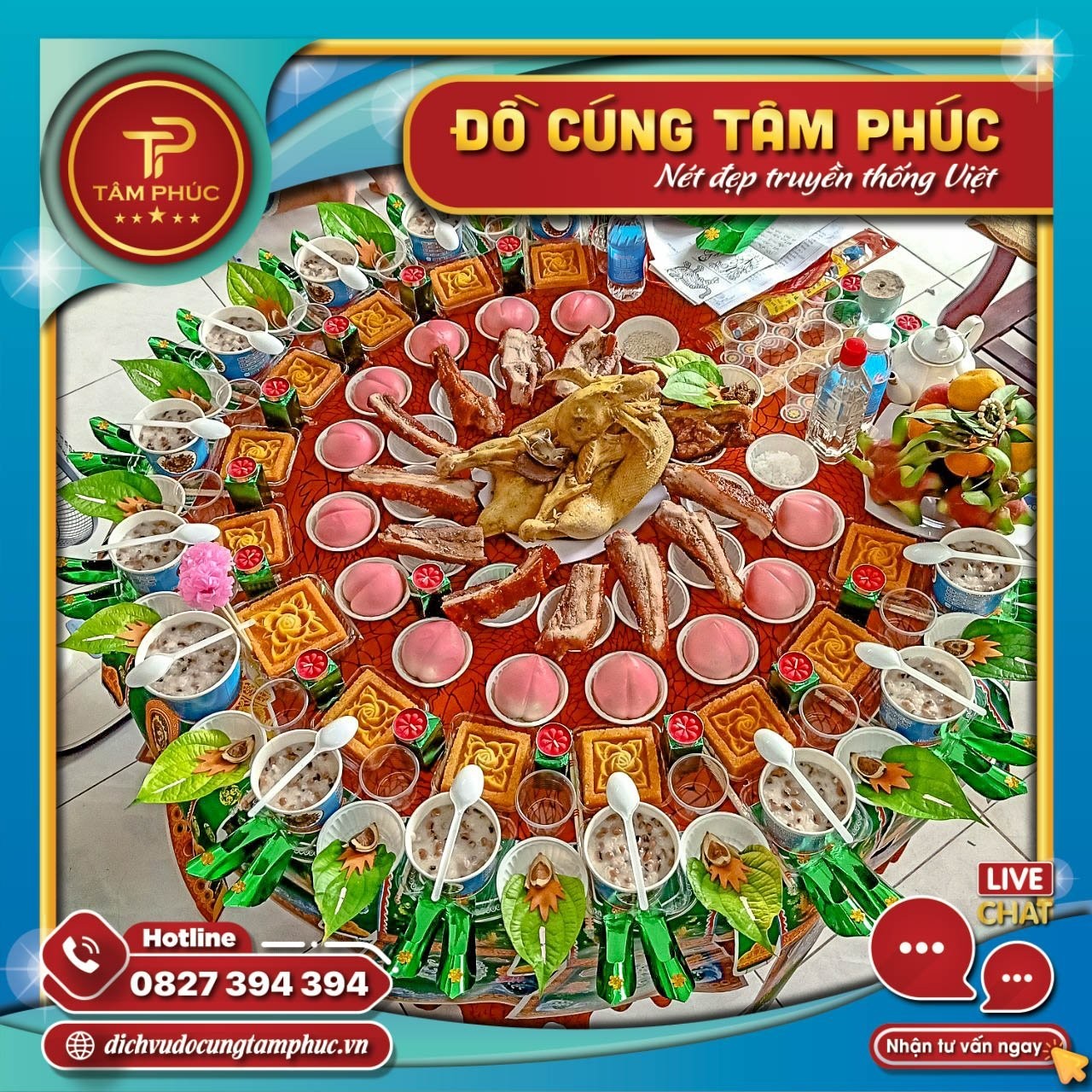 Mâm cúng gói 2