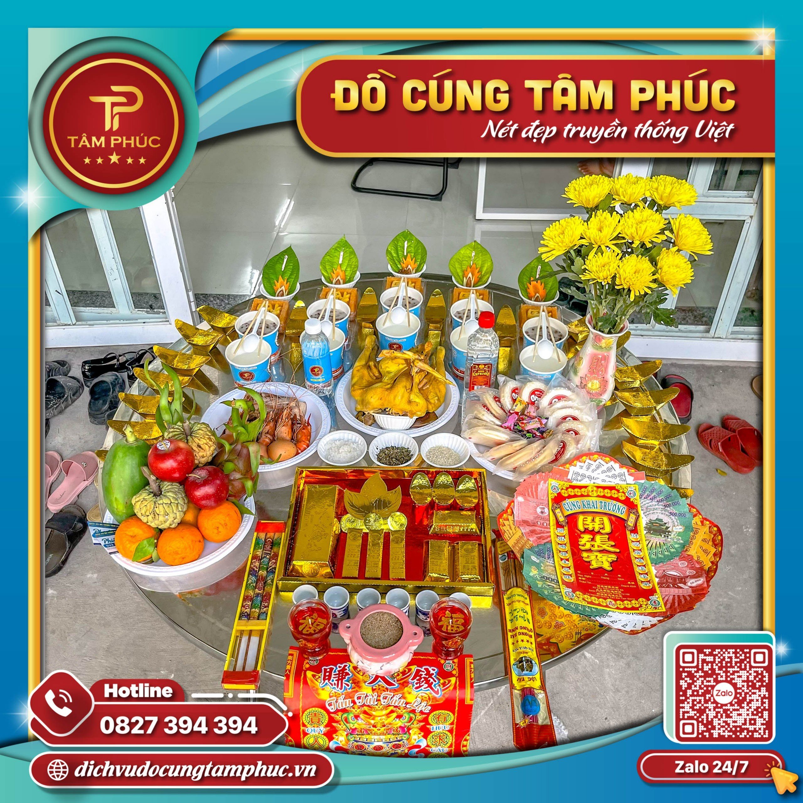 Mâm cúng khai trương cửa hàng