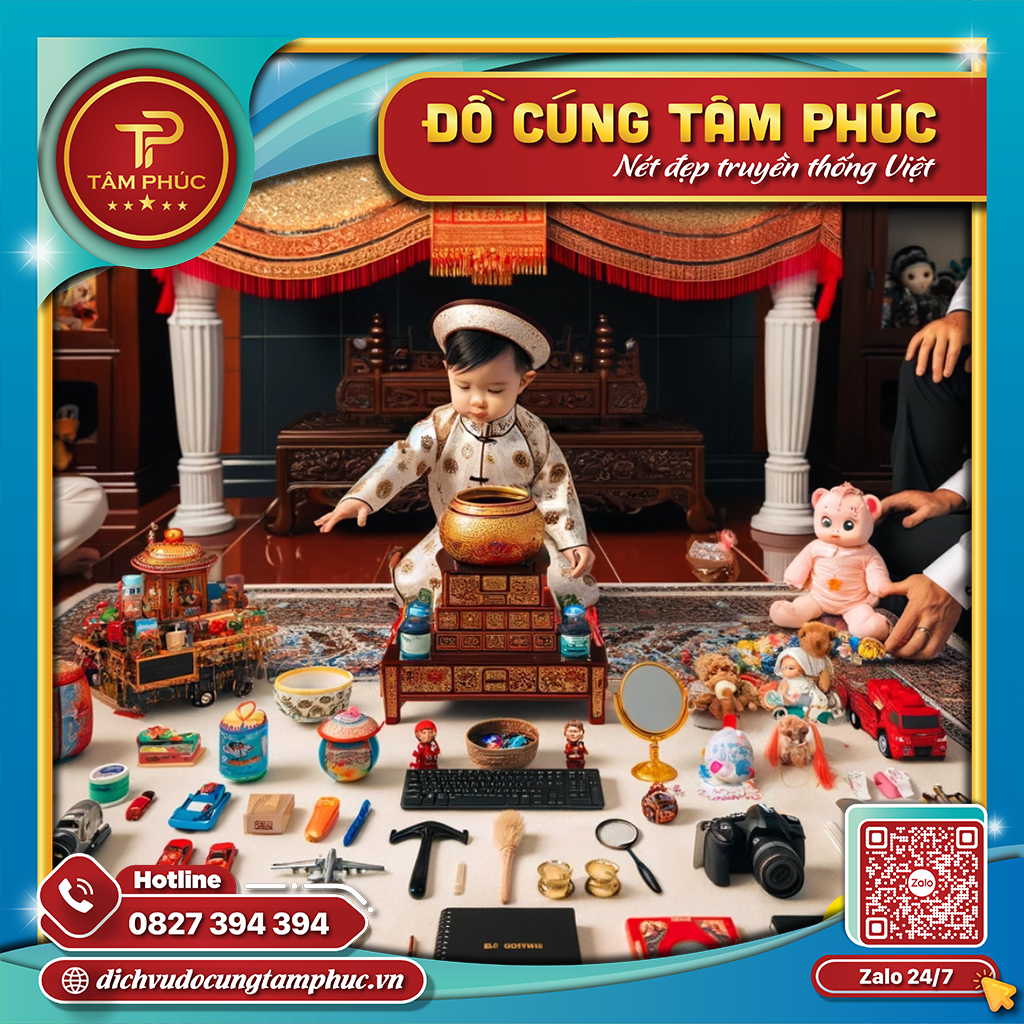 Mâm đồ bốc thôi nôi cho bé