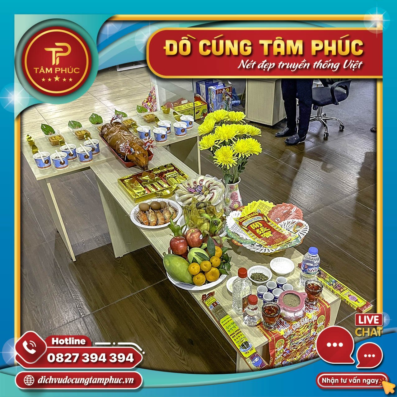 Mâm cúng khai trương trọn gói