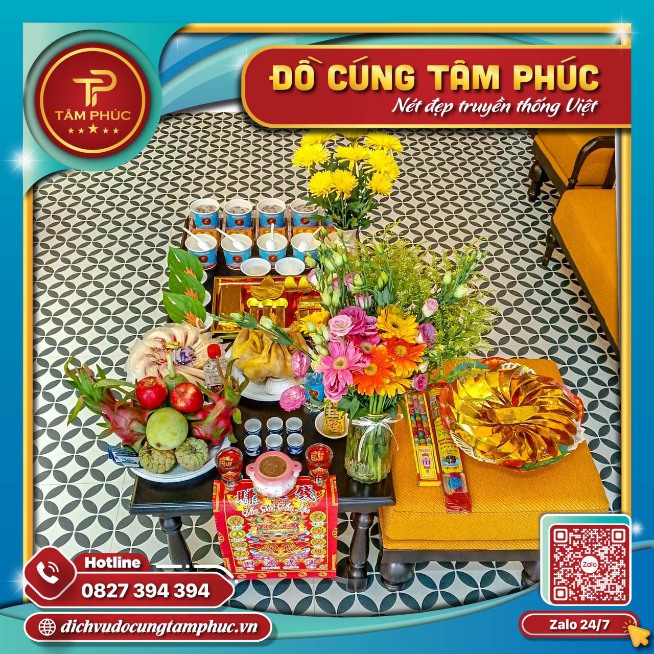 Mâm cúng khai trương trọn gói
