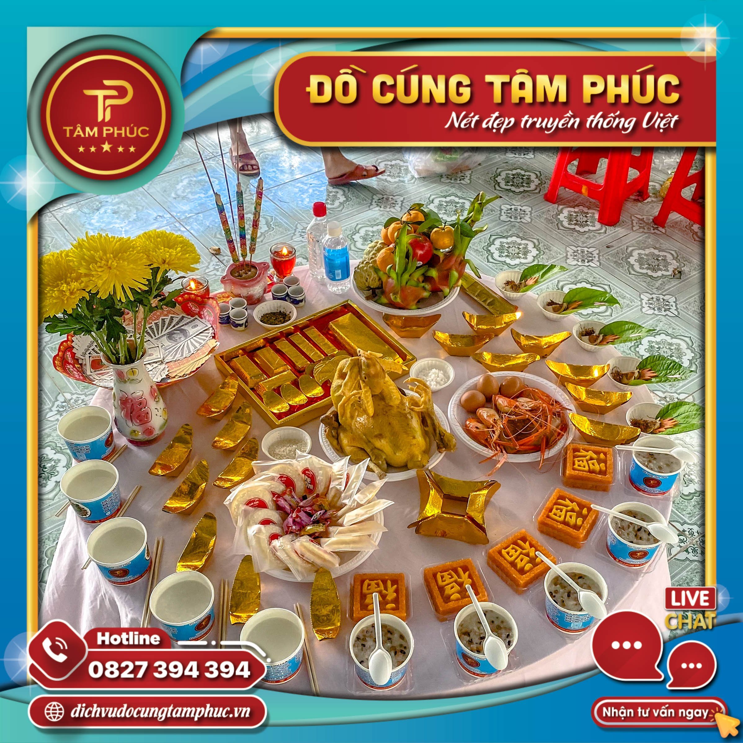Mâm cúng khai trương đầu năm trọn gói