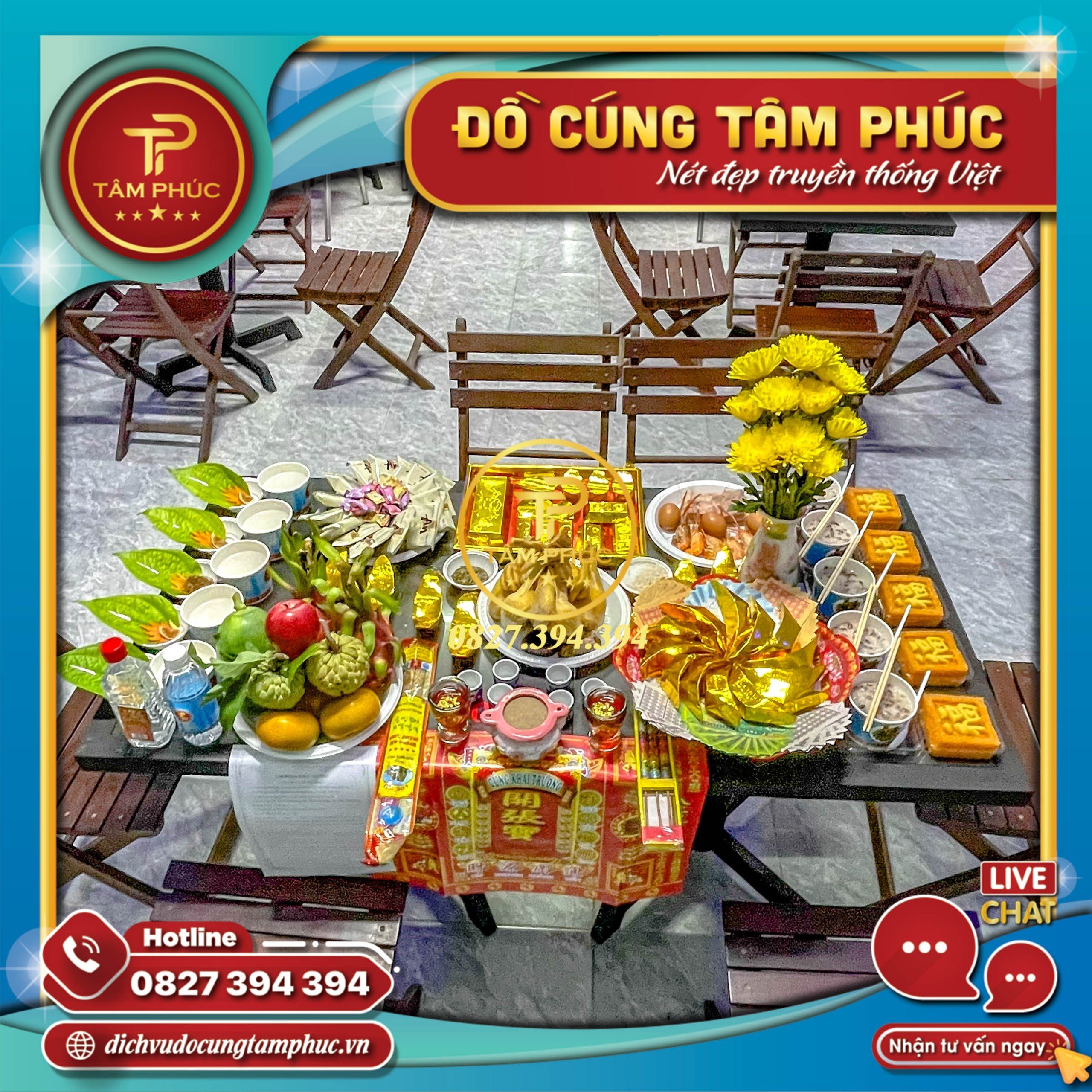 Mâm cúng khai trương đầu năm trọn gói
