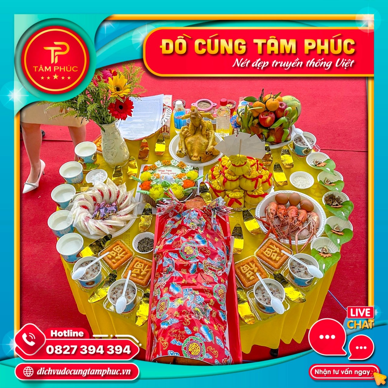 Mâm cúng khai trương chi tiết (G2)