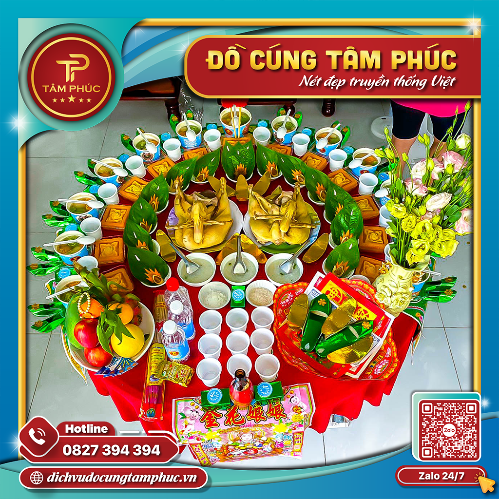 Mâm cúng đầy tháng cho bé gái gói 2 Vịt