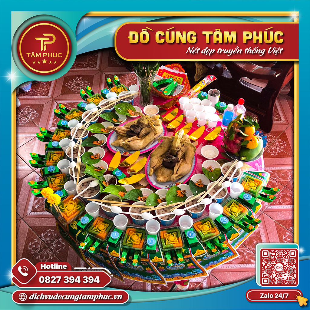 Mâm cúng thôi nôi cho bé trai gói 2 Vịt