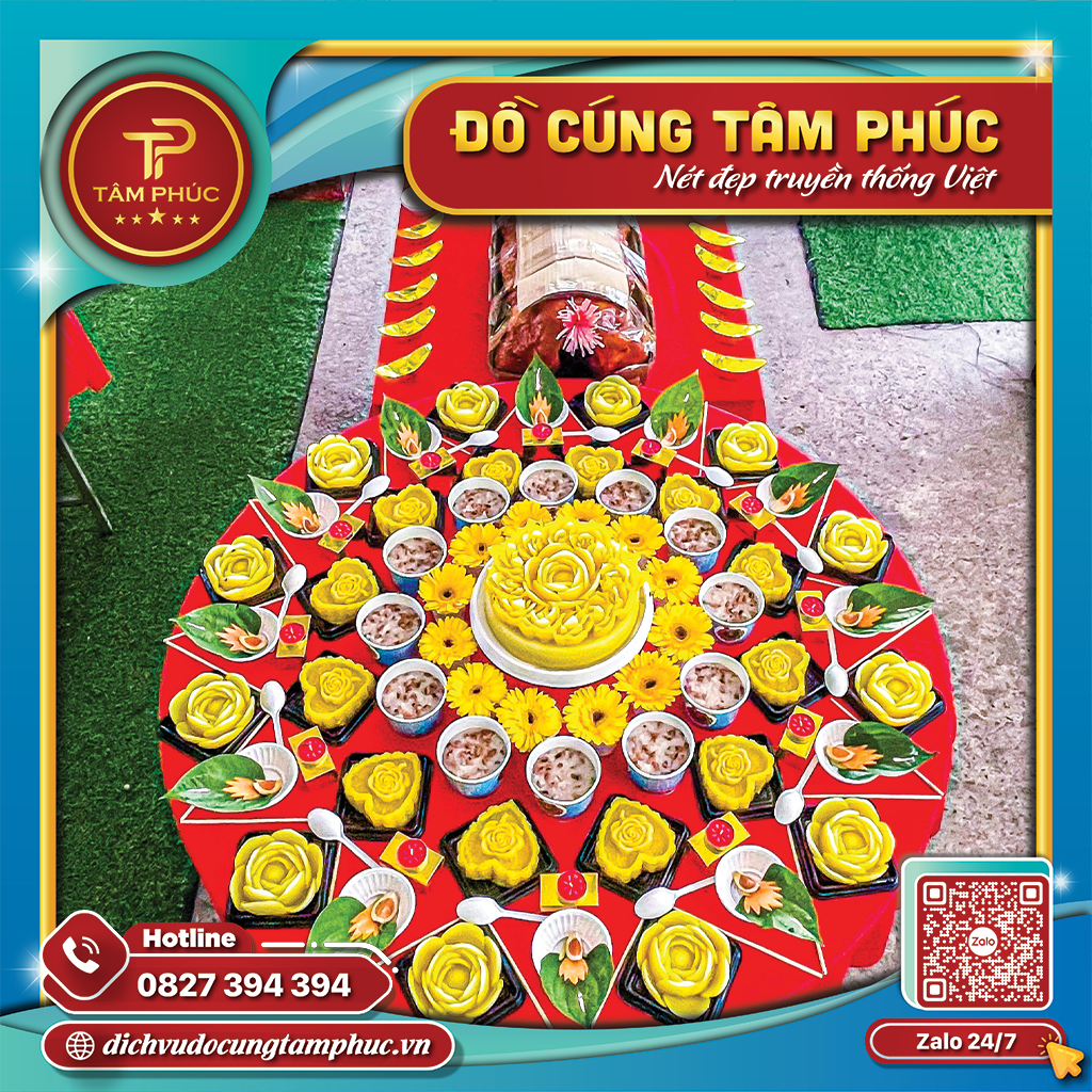 Mâm cúng thôi nôi cho bé trai trọn gói