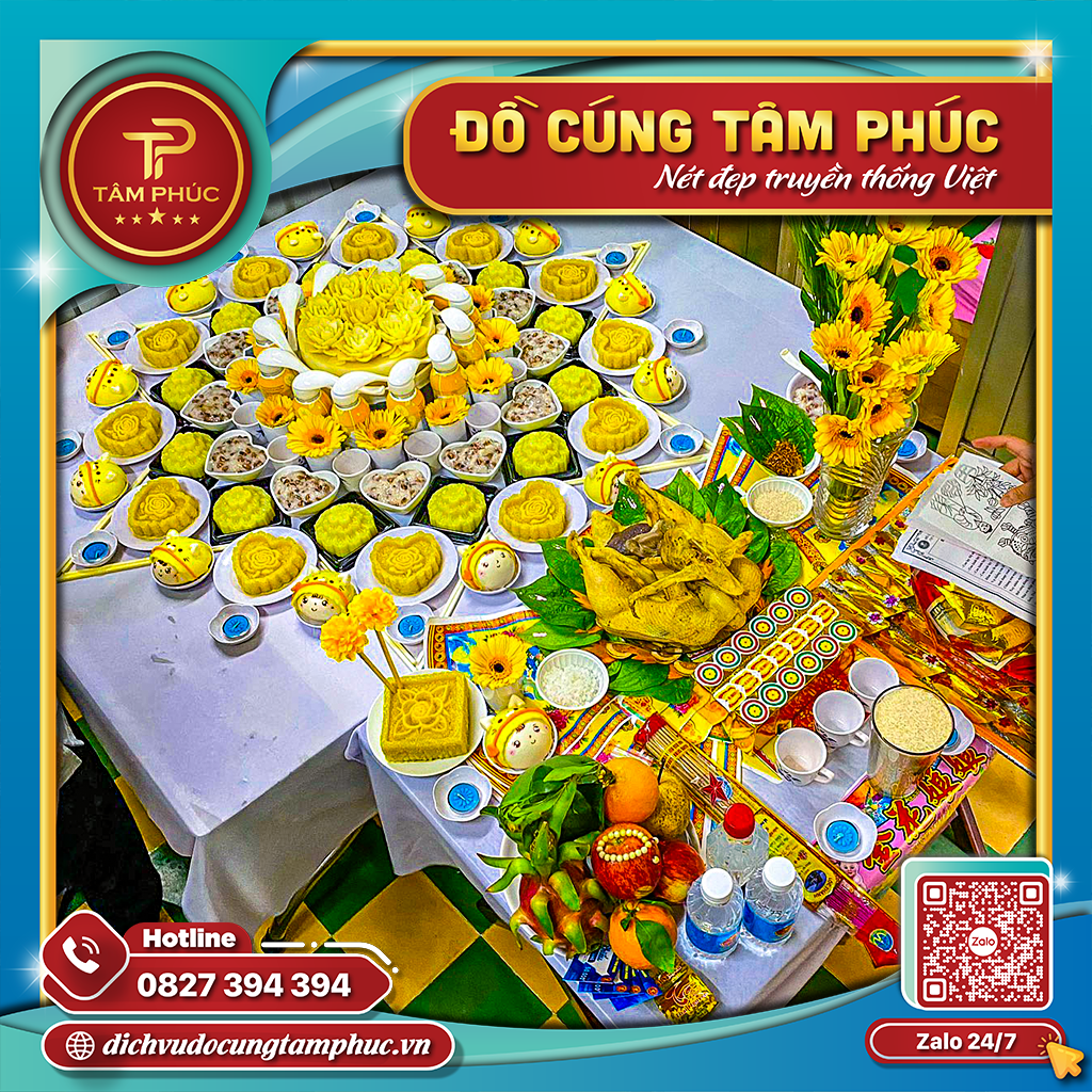 Mâm cúng thôi nôi cho bé trai gói Gold