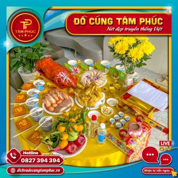Dịch vụ mâm cúng khai trương đầu năm