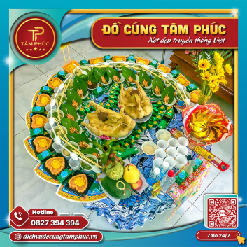 Mâm cúng thôi nôi cho bé gái gói 2 Vịt