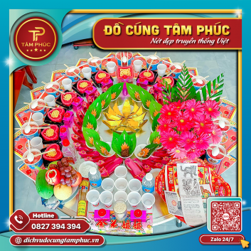 Dịch vụ mâm cúng đầy tháng bé gái
