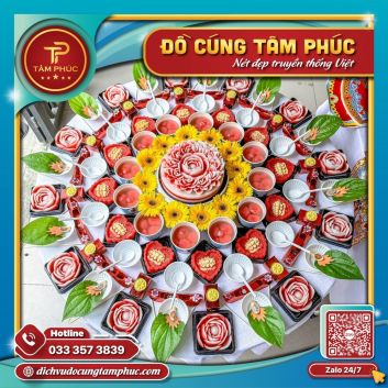 Mâm cúng đầy tháng bé gái (Silver)