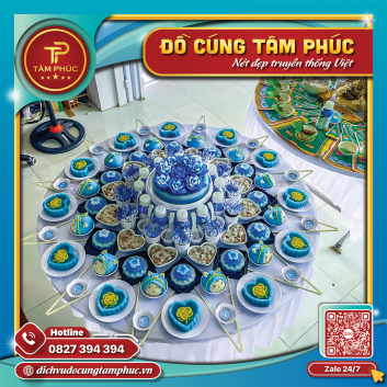 Mâm cúng đầy tháng cho bé trai gói Gold