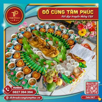 Mâm cúng đầy tháng cho bé gái gói 2 Vịt