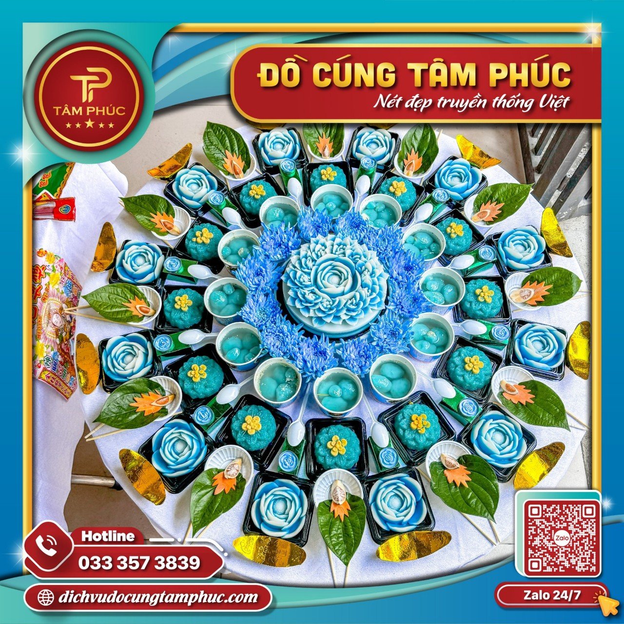 Mâm cúng đầy tháng cho bé gái gói Silver