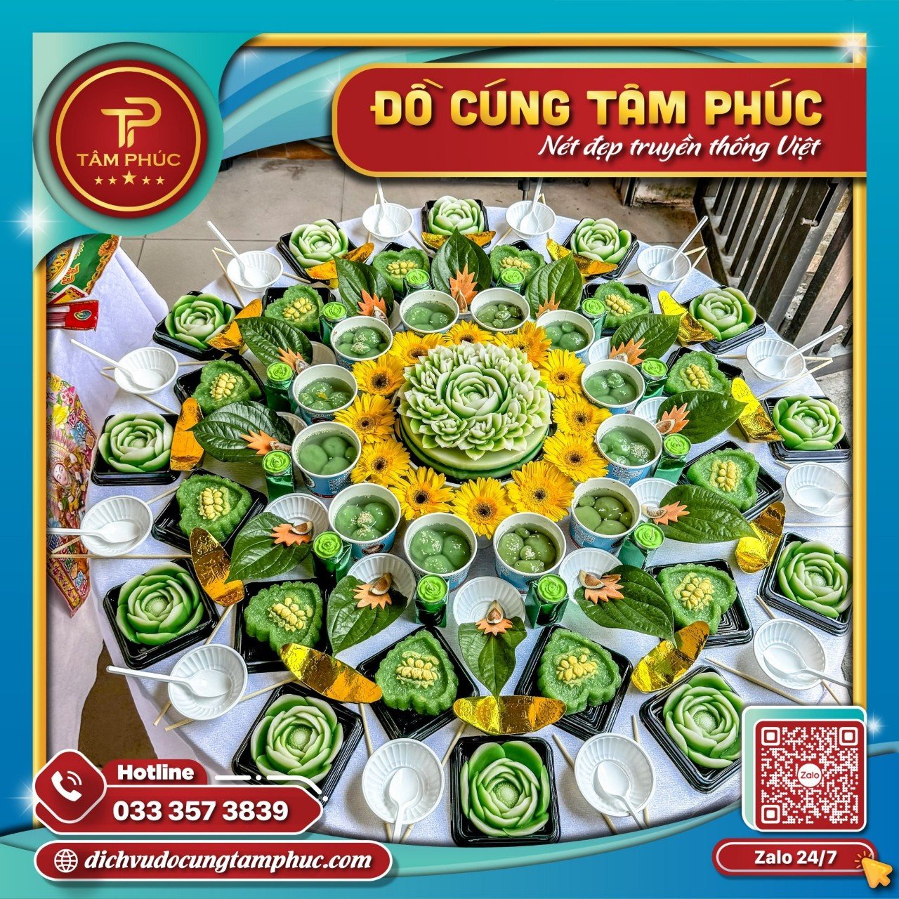 Mâm cúng đầy tháng cho bé gái gói Silver