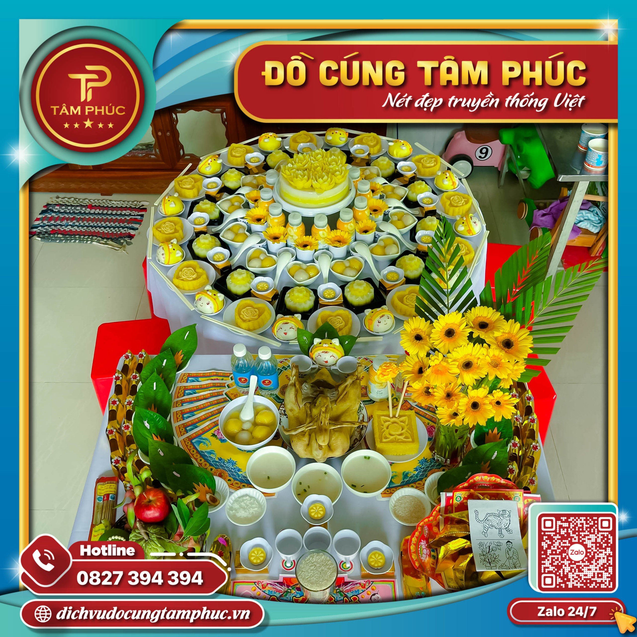 Mâm cúng thôi nôi cho bé gái trọn gói