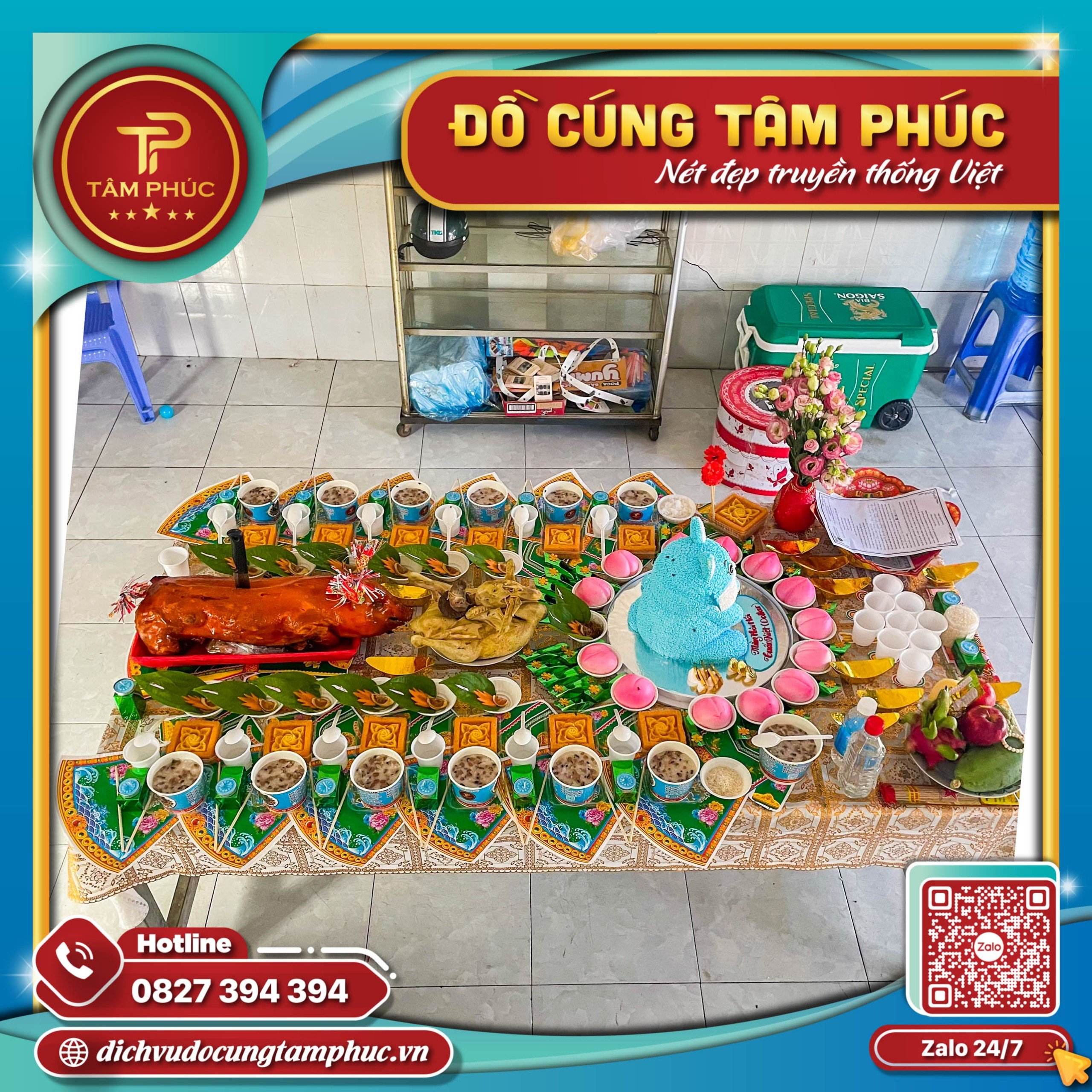 Mâm cúng thôi nôi cho bé trai trọn gói