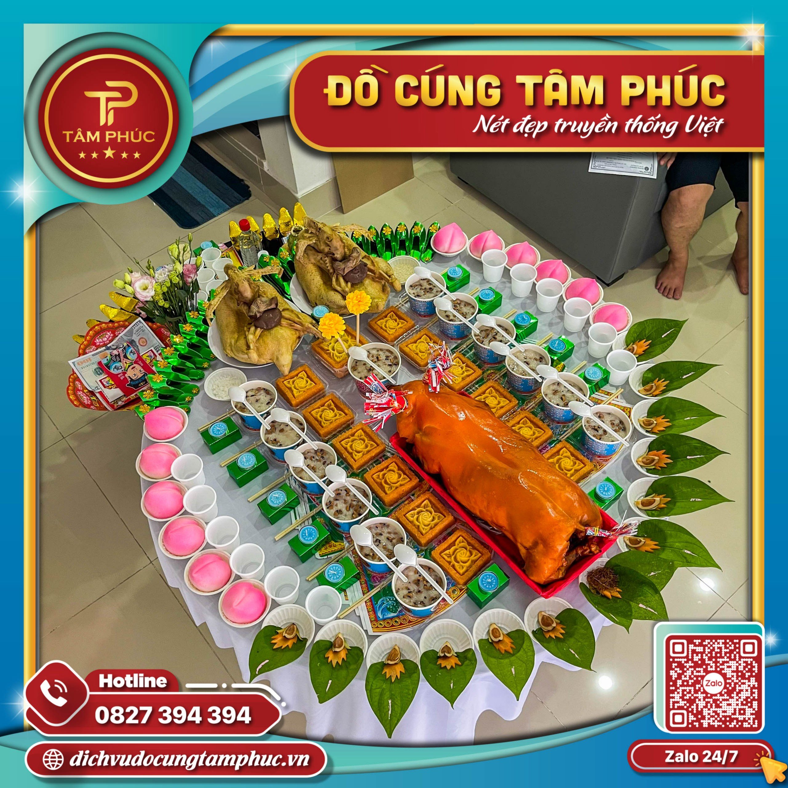 Bày trí mâm cúng thôi nôi cho bé trai