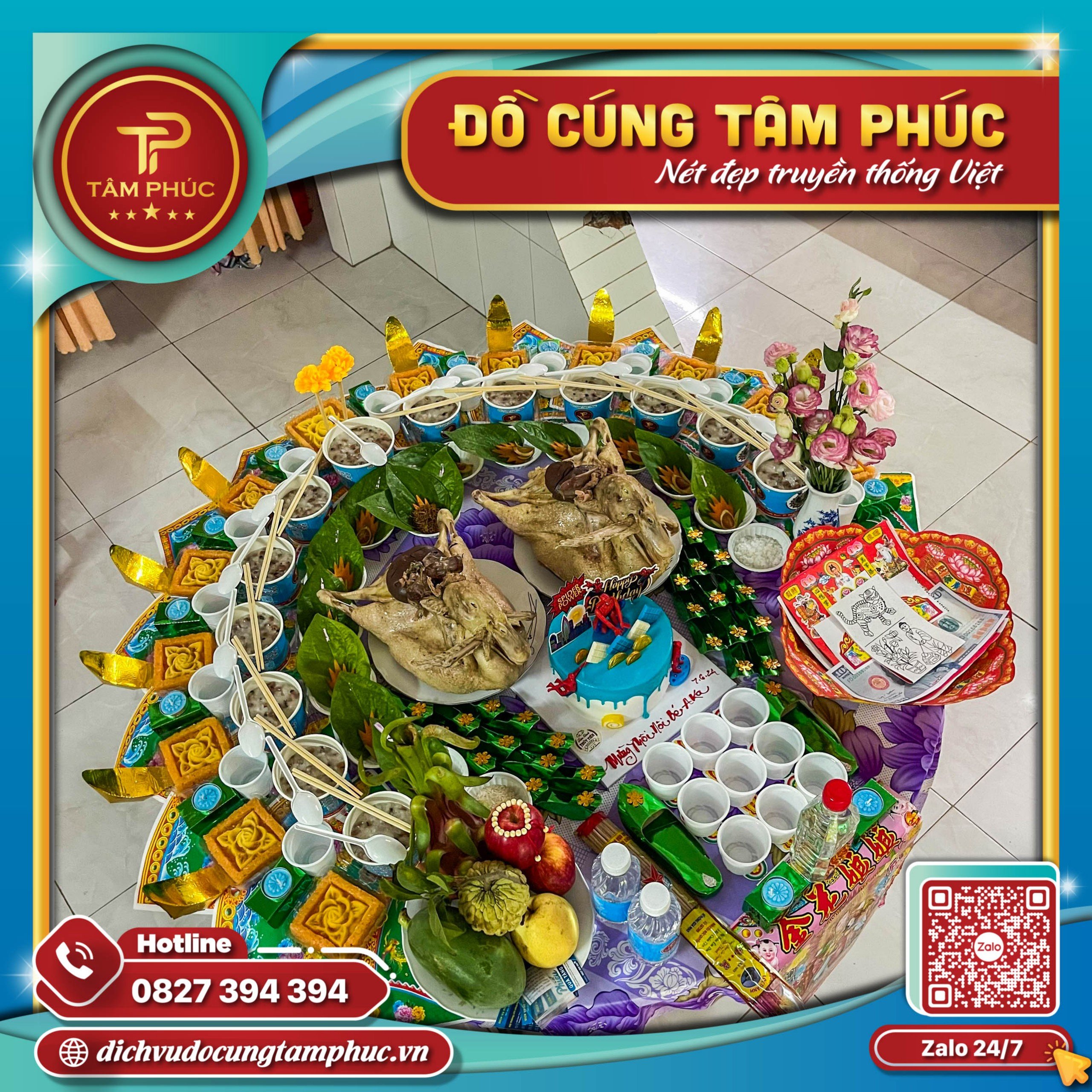 Các bày trí mâm cúng đầy tháng cho bé trai