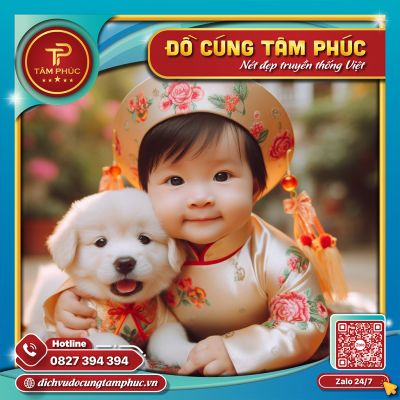 Hướng dẫn chuẩn bị cúng đầy tháng cho bé trai